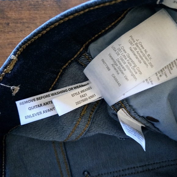 Madewell Women's 10" High-Rise Skinny Dark Wash Stretch Denim Jeans Size 27 - Picture 13 of 13